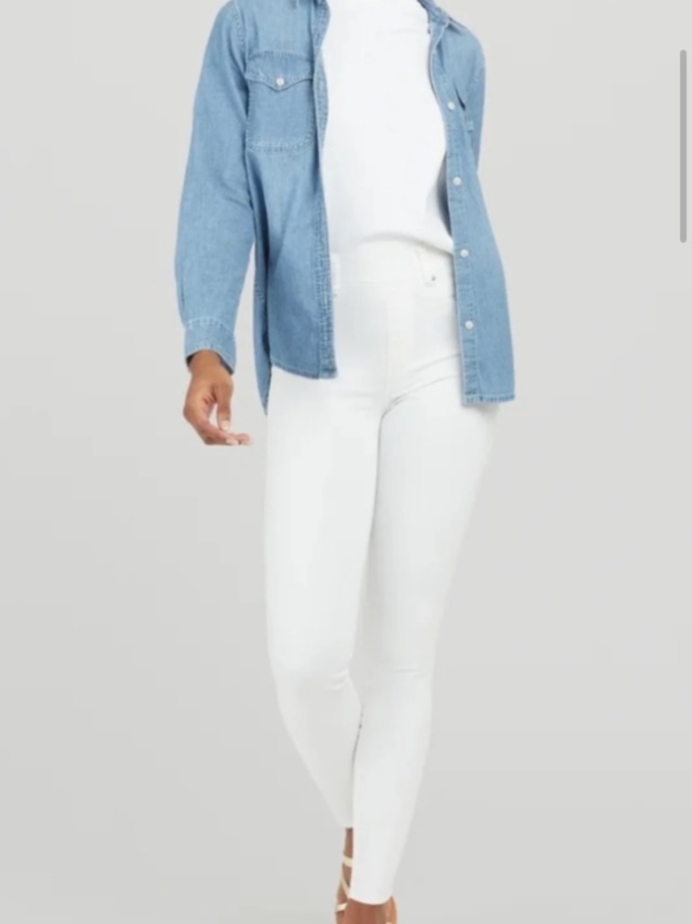 SPANX White High-Rise Skinny Jeggings